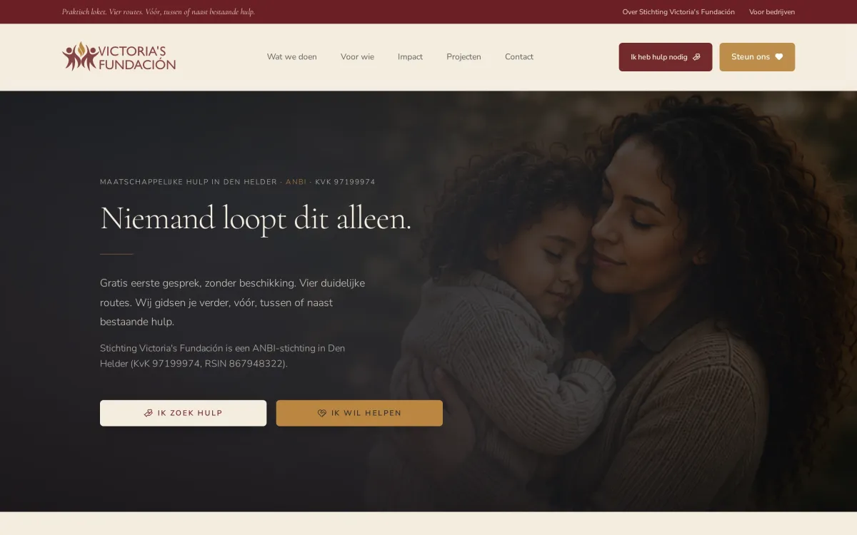 Visual for Victoria's Web impact
